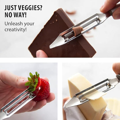 Rada Cutlery Vegetable Peeler, 1.75" Stainless Steel Swiveling Blade - Image 4
