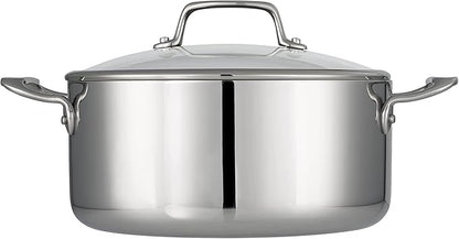 Tramontina Tri-Ply Clad Stainless Steel 5-Quart Dutch Oven Pot - Image 2