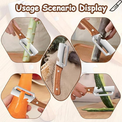 2PCS Multifunctional Vegetable Peeler, 2-in-1 Multifunctional Stainless Steel - Image 5