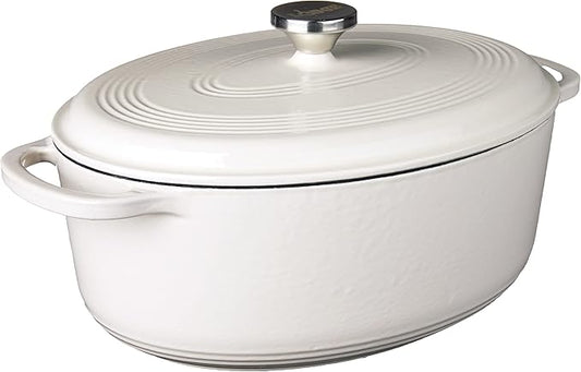 Lodge 7 Quart Enameled Cast Iron Oval Dutch Oven by Lodge