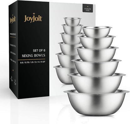 JoyJolt Stainless Steel Mixing Bowl Set - Image 6