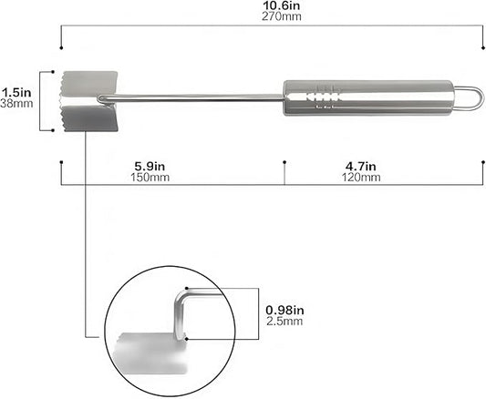 (2Pcs) Newly Upgraded Stainless Steel Corn Stripping Tool, Corn Holder, The Curved Design Fits Perfectly with the Corn, Making the Corn Threshing Faster.