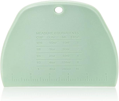 Dough Scraper Bench Scraper for Baking, 3 Pieces Food Safe Plastic - Image 2