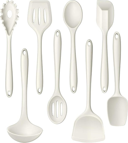 LIANYU 8Pcs Kitchen Cooking Utensils Set, Silicone Utensil Sets, Heat Resistant by LIANYU