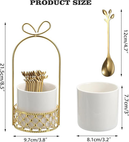 ELLDOO Coffee Spoon Set, Creative Flatware Set - Image 2