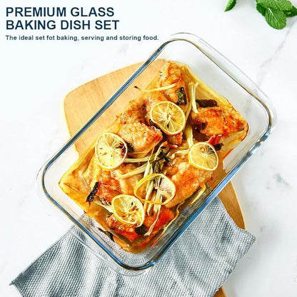 8-Piece Deep Glass Baking Dish Set - Image 4