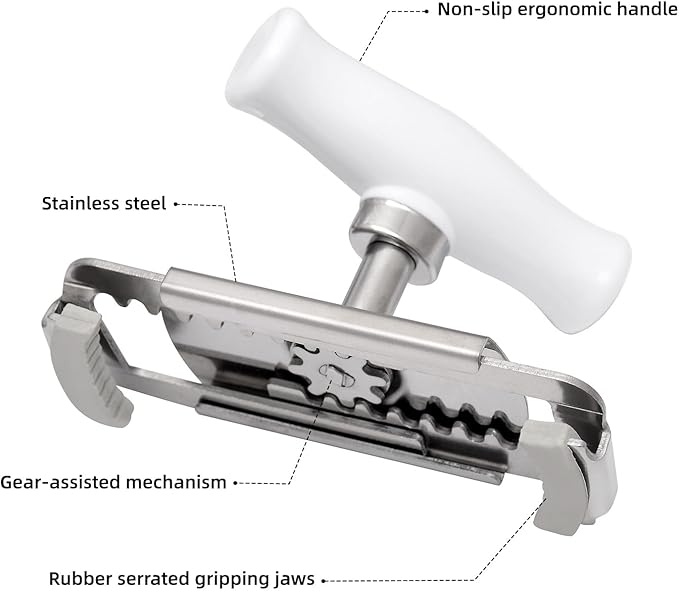 Kichwit Jar Opener for Weak Hands, Jar Bottle Opener for Seniors - Image 3