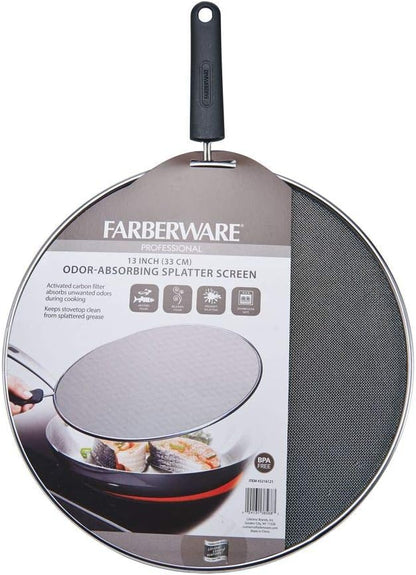 Farberware Professional Stainless Steel Odor Absorbing Splatter Screen - Image 3