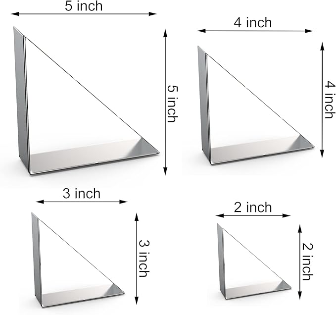 45/90 Degree Triangle Cookie Cutter Set - Image 2