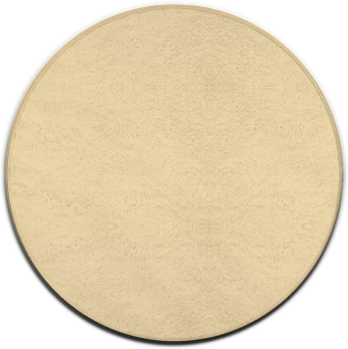 Machine Washable Modern Round Area Rug, Room Sofa Yoga Soft Round Carpet by Meaudiwes