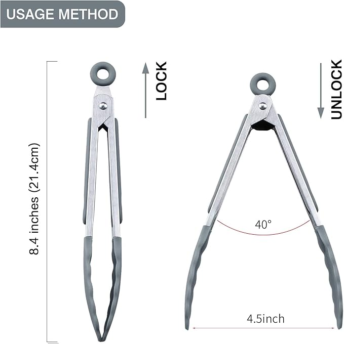 MSY BIGSUNNY Kitchen Food Tongs - Image 2