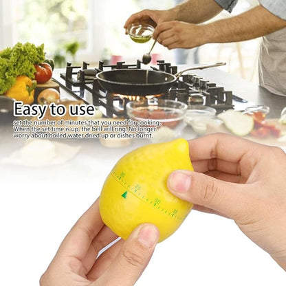 Lemon Mechanical Kitchen Timer, Cute Lemon Timer - Image 3