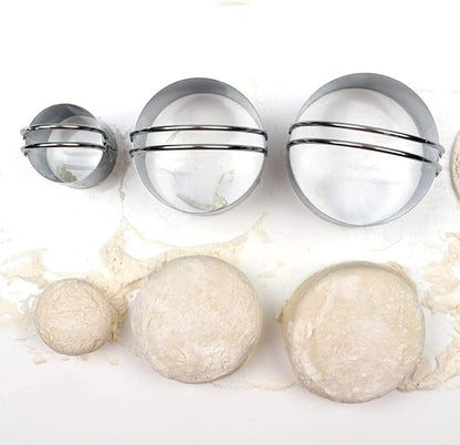 HULISEN Biscuit Cutter Set, Stainless Steel Round Cookies Cutter - Image 2