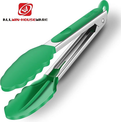 2 Pack Silicone Kitchen Tongs – 9" & 12" Set, Heat Resistant up to 500°F - Image 5