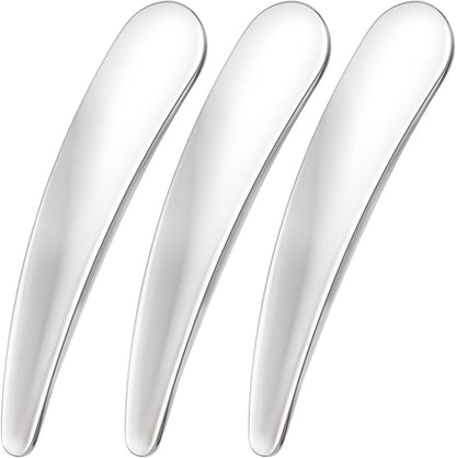 Pndeyo 3pcs Mini Stainless Steel Makeup Spatula, Reusable Cosmetic Cream by Pndeyo