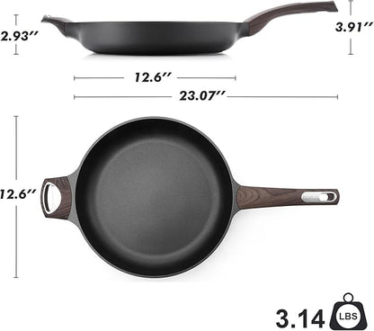 SENSARTE Nonstick Frying Pan Skillet 12.5Inch Large Non Stick Omelette Pans - Image 7