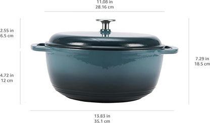 Amazon Basics Enameled Cast Iron Dutch Oven Pot - Image 4