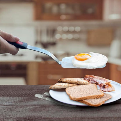 Stainless Steel Flexible Spatula Solid Turner, XiaoZu Thin Metal Spatula - Image 5