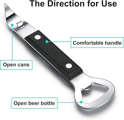 HANCELANT Can Punch Bottle Opener, Manual Stainless Steel Can Opener 2 Pack - Image 2