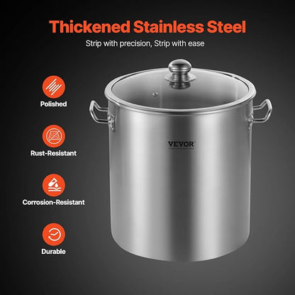 VEVOR Stainless Steel Stockpot, 24 Quart Cooking Pots, Cookware Sauce Pot - Image 3