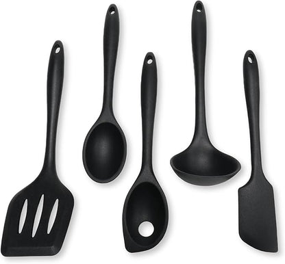 Chef Craft Premium Silicone Kitchen Tool and Utensil Set, 5 Piece by ChefCraft