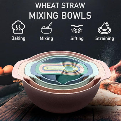 Plastic Mixing Bowls Set 8/10 PCS - Image 4