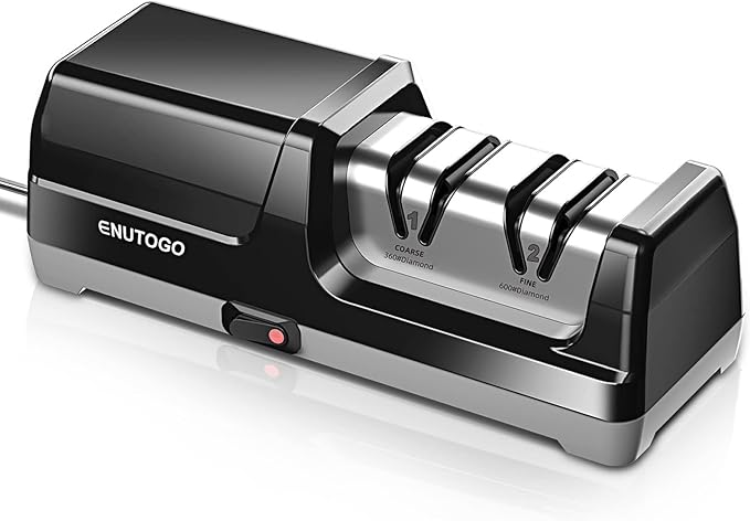 Enutogo Knife Sharpener, Professional 2-Stages Eleltric Knife Sharpeners by ENUTOGO