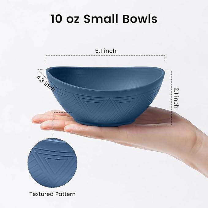 Wheat Straw Small Bowls Set of 4 - Image 2