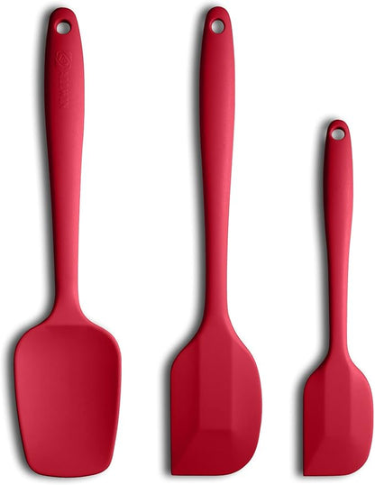 Silicone Spatula 3‑Piece Set Heat Resistant 600°F Non‑Stick Rubber Spatulas by ALLWIN-HOUSEWARE