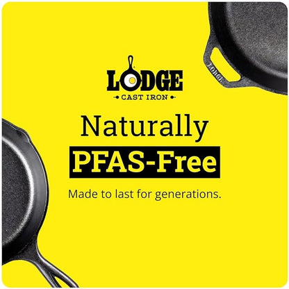 Lodge Seasoned Cast Iron Skillet Set 8, 10.25 & 12 Inches - Image 11
