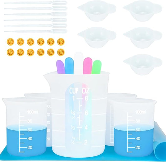 Creahaus Silicone Measuring Cups Tool Kit by Creahaus
