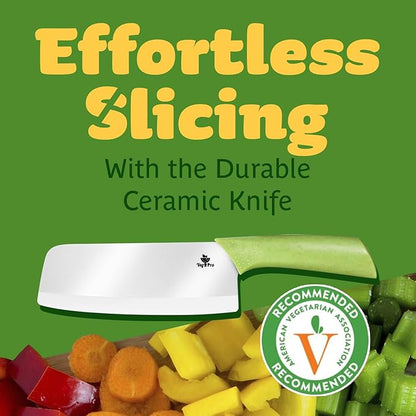 Durable Ceramic Knife for Chopping Vegetables & Fruits, 6” Non-Reactive and - Image 2
