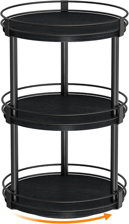 Snughome Lazy Susan Organizer, 3 Tier Rotating Spice Rack by Snughome