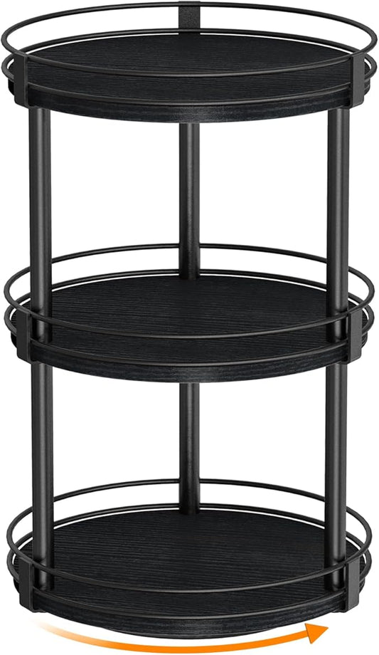 Snughome Lazy Susan Organizer, 3 Tier Rotating Spice Rack by Snughome