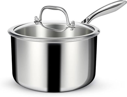 EWFEN 3 Ply Stainless Steel Saucepan by EWFEN