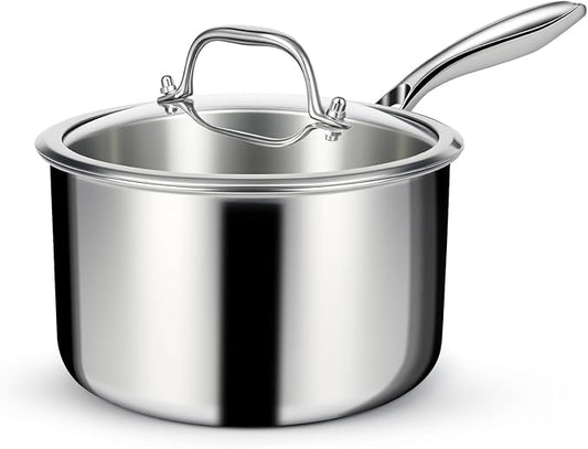 EWFEN 3 Ply Stainless Steel Saucepan by EWFEN