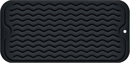 Silicone Dish Drying Mat, Non-Slip Easy Clean Sink Mat Large Heat-resistant by MODENGKONGJIAN