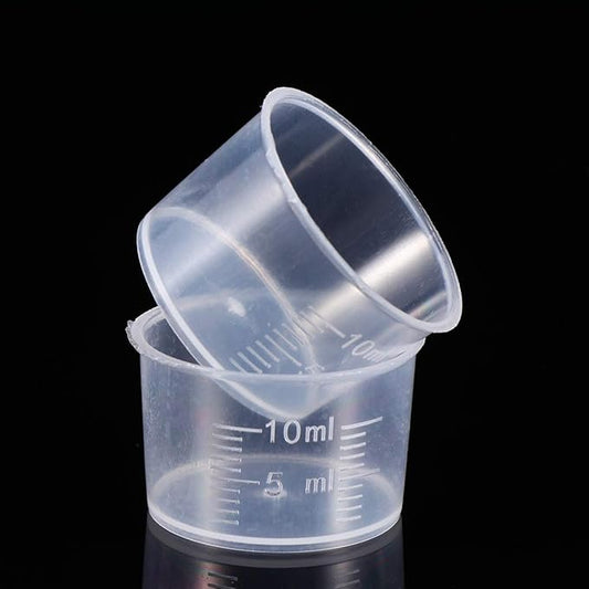 TOYANDONA Disposable Measuring Cup Set Pack of 100 Clear Plastic Measuring Cup by TOYANDONA