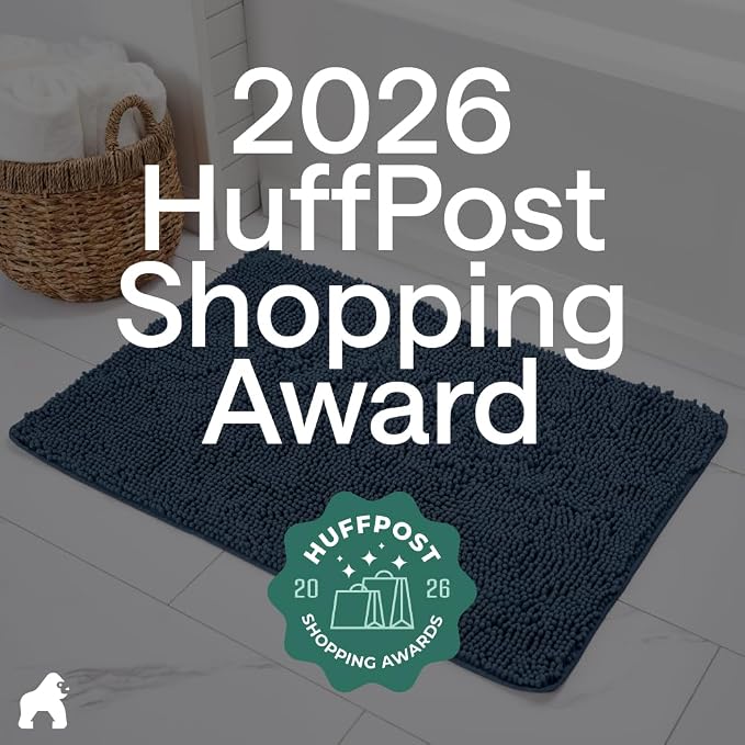 GORILLA GRIP Bath Rug Mat 30x20, Thick Soft Absorbent Chenille, Quick Dry - Image 6