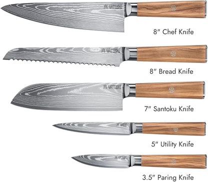 Yatoshi Knives Magnetic Kitchen Knife Block Set - Image 2