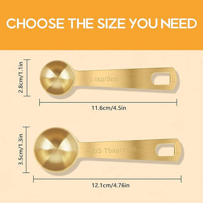 2 PCS 2 Teaspoon Stainless Steel Single Measuring Spoon - Image 3