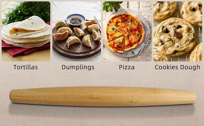 Classic French Rolling Pins Bamboo Wooden Rolling Pin - Image 4