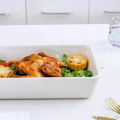 KOOV Bakeware Set, Ceramic Baking Dish Set, Rectangular Casserole Dish Set - Image 7