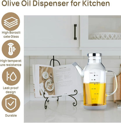 High Borosilicate Glass Oil Bottle-Olive Oil Dispenser - Image 5