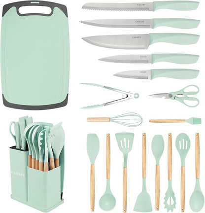 19 PCS Kitchen Cooking Utensils Set, 11 Pieces Silicone Cooking Utensils Set 6 by CADABY
