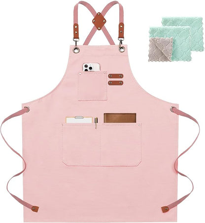 ZOMAO Chef Apron for Women Men by ZOMAO