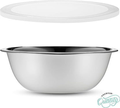 WHYSKO Stainless Steel Mixing Bowl Set, 10 Piece Stainless Steel Mixing Bowls - Image 7