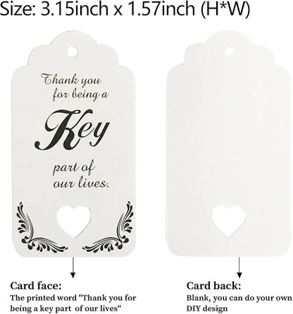 WODEGIFT 50 PCS Key Bottle Openers, Bridal Shower Favors, Rustic Wedding Favors - Image 5