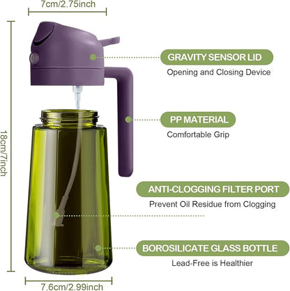 YARRAMATE 16oz/470ml Dark Green Oil Sprayer - Image 2