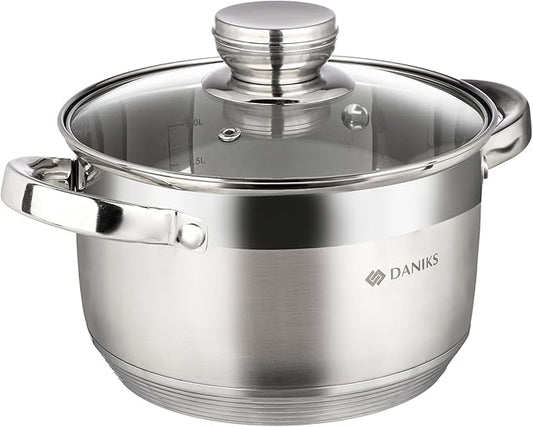 Daniks Standard 3 Quart Stainless Steel Stock Pot by Daniks